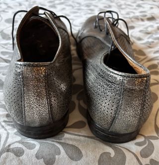 Scarpe uomo eleganti argento n.45 MOMA