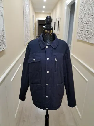 Cazadora azul hombre