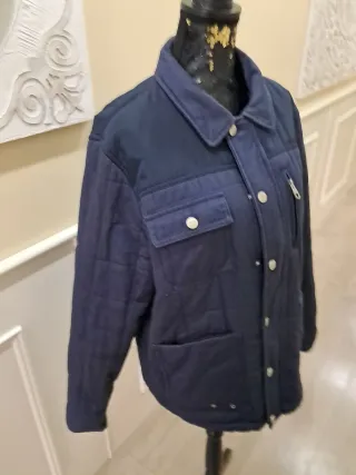 Cazadora azul hombre