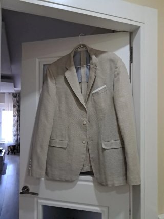 Cazadora azul hombre