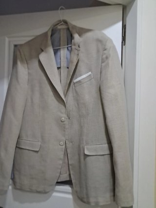 Cazadora azul hombre