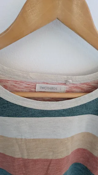 Camiseta Twothirds rayas multicolor Talla S