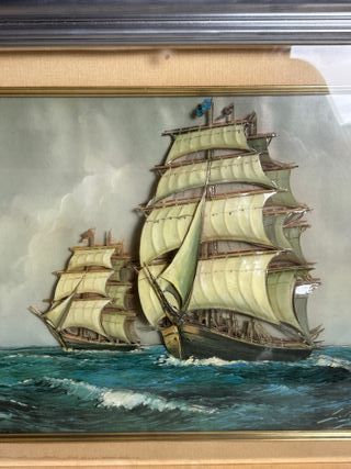 Pareja Cuadros antiguos L. López