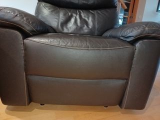 URGE venta!! Sillón relax piel marrón chocolate