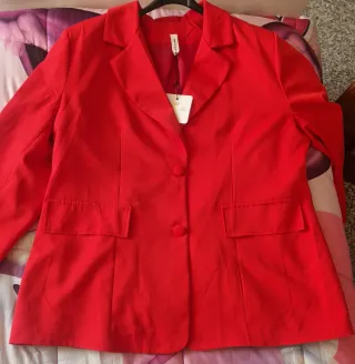 Giacca elegante donna rossa