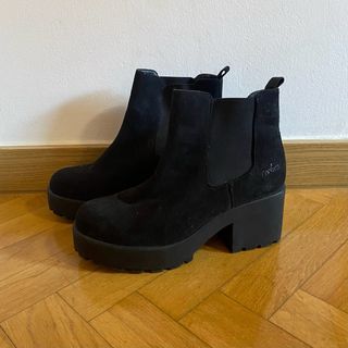 Botín Coolway negro tacón plataforma