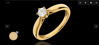 Anillo Oro Auténtico Diamante,anillo de compromiso