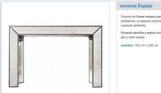 Consola Espejo Recta