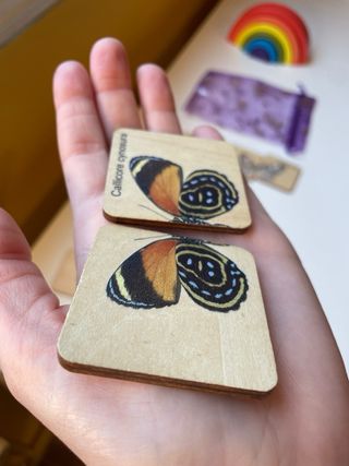 Puzzle 2 piezas mariposas