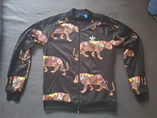 Chaqueta Adidas Original Leopardo y Flores, S