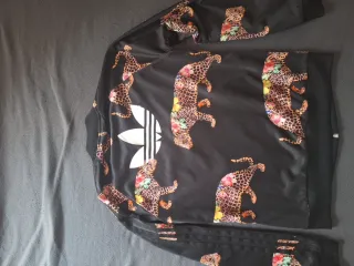 Chaqueta Adidas Original Leopardo y Flores, S