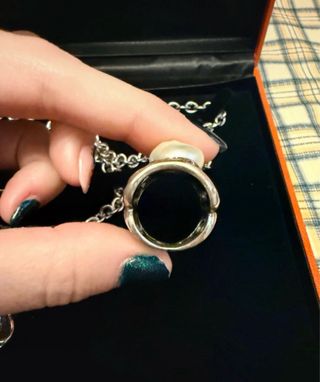 Collar y Anillo Plata Multicolor