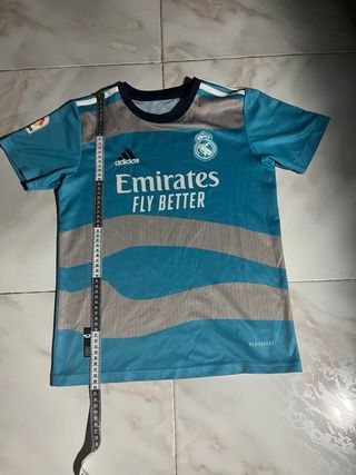 Camiseta Real Madrid Benzema 9 Adidas Azul