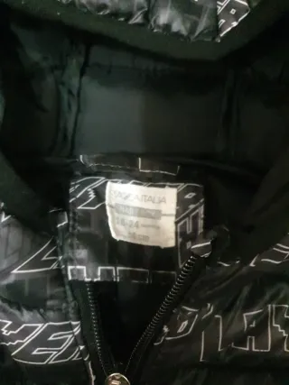 Piumino bimbo nero 18-24 mesi