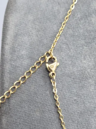 Collar Nombre Vanesa Acero Quirúrgico Baño Oro