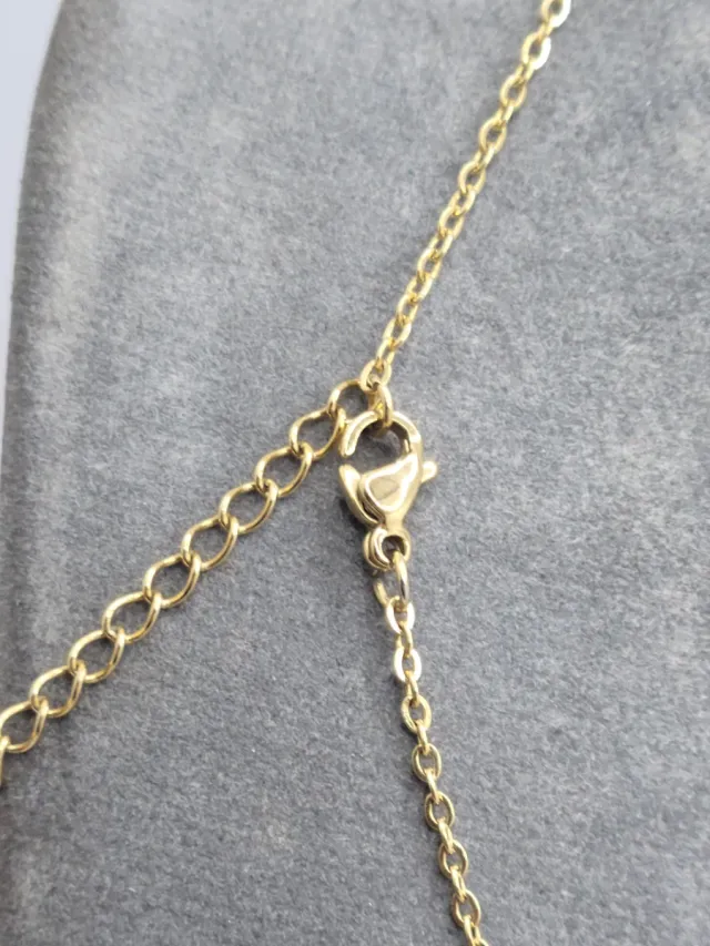 Collar Nombre Vanesa Acero Quirúrgico Baño Oro
