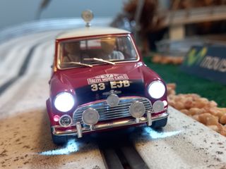 Coche Scalextric Mini Morris Rally Montecarlo