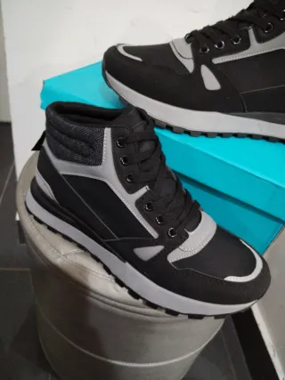 Scarpe uomo casual nere/grigie n.43