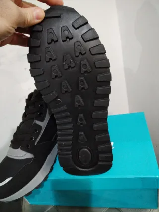 Scarpe uomo casual nere/grigie n.43