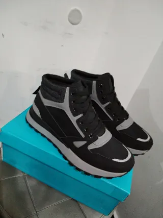 Scarpe uomo casual nere/grigie n.43