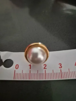 Pendientes perla oro