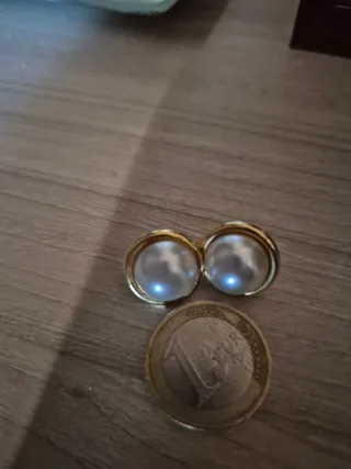 Pendientes perla oro