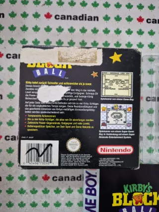 Kirby's Block Ball Game Boy