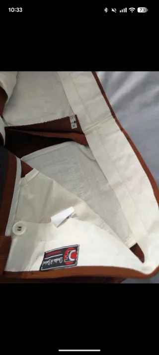 Pantaloni Vintage Velluto a Coste Ruggine Tg.48