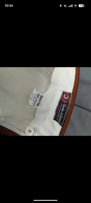 Pantaloni Vintage Velluto a Coste Ruggine Tg.48