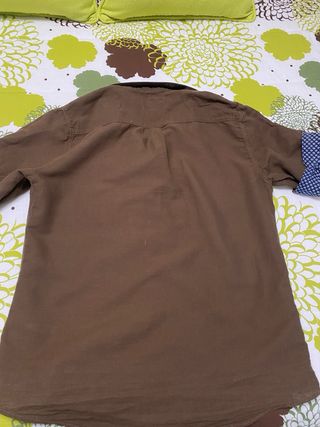 Camisa manga corta marrón