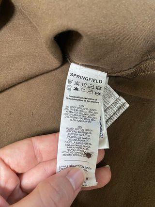 Camisa manga corta marrón