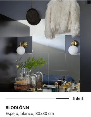 Espejo de pared cuadrado