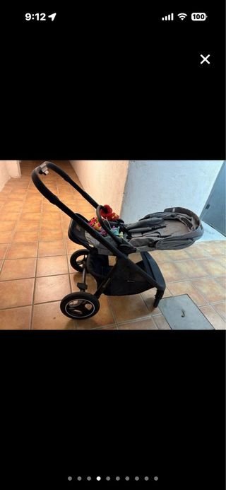 Carro de bebé completo gris Marca kinderfrat