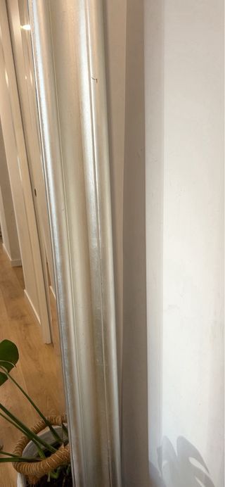 Espejo grande plateado