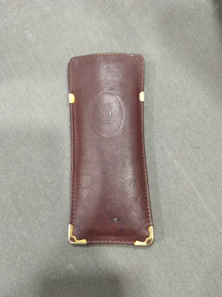 Funda de gafas Cartier marrón