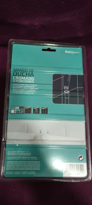 Alcachofa Ducha Cromo Manguera Acero Inox