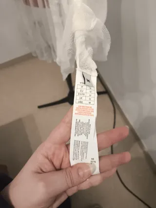 Vestido lencero Intimissimi seda beige/blanco T.M