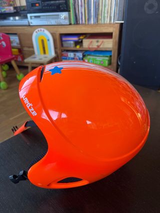 Casco de esquí infantil naranja