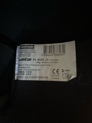 Casco de esquí infantil naranja