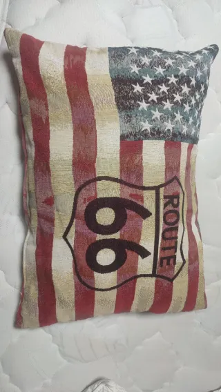 Cojín Bandera USA Route 66