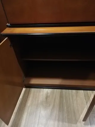 Mueble modular vitrina bar cajonera 2 bajos baldas