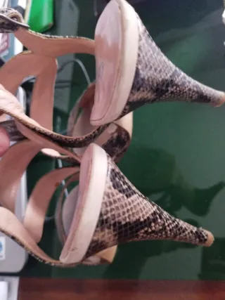 Sandali Calpierre trama rettile  41 V.pelle Cuoio