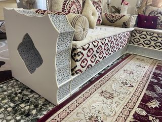 Salón Marroquí Beige y Rojo