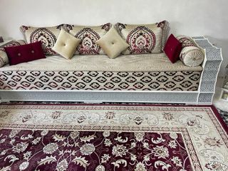 Salón Marroquí Beige y Rojo