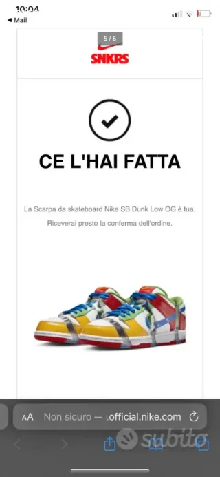 Nike Dunk Low Multicolor,usate solo una volta
