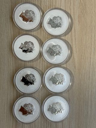Colección Monedas Plata Los Simpson .999 1 Oz