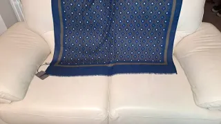 Sciarpa Foulard uomo blu grigio - Bruno Bassi