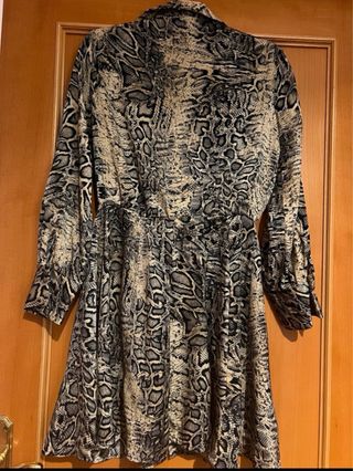 Vestido Zara Animal Print Talla M