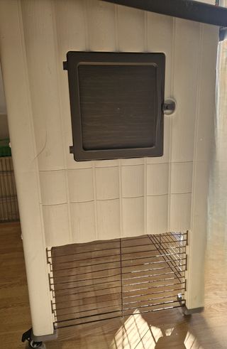 Jaula dos pisos para conejos