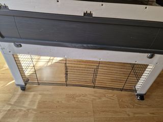 Jaula dos pisos para conejos